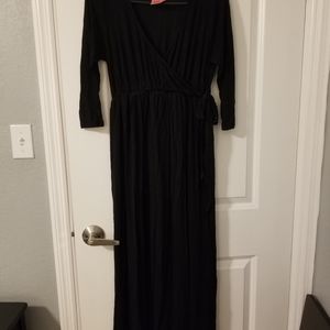 Maternity wrap style dress